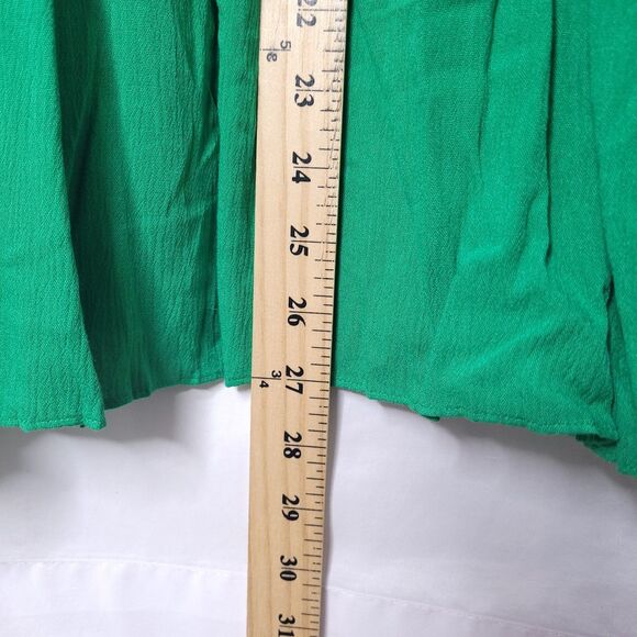 Alice Olivia Dress Small Green Pleated Cold Shoulder - Picture 6 of 11